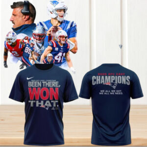 Official New England Patriots 2025 AFC EAST Division Champions Been There Won That shirt