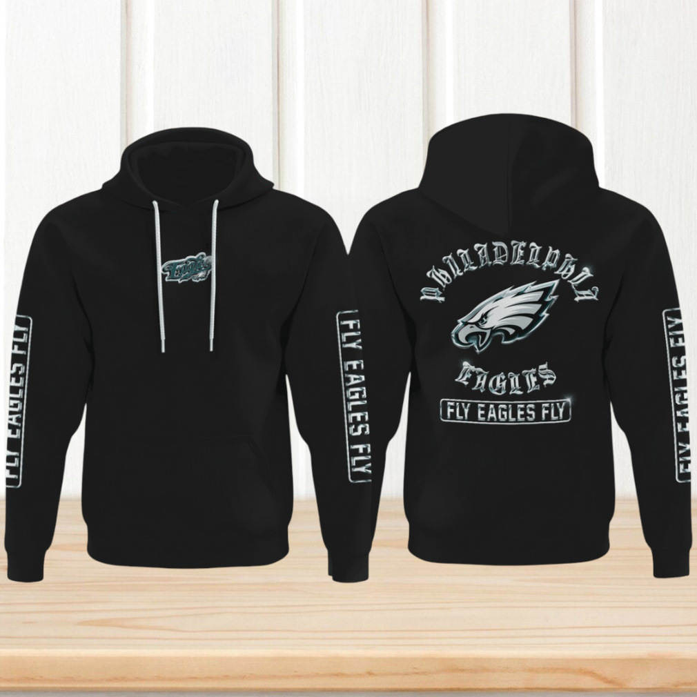 Official Philadelphia Eagles Logo and Slogan Hoodie Official Philadelphia Eagles Logo and Slogan Hoodie