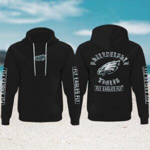 Official Philadelphia Eagles Logo and Slogan Hoodie