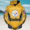 Pittsburgh Steelers Rolling Stones Zebra NFL Fan Hoodie Pittsburgh Steelers Rolling Stones Zebra NFL Fan Hoodie