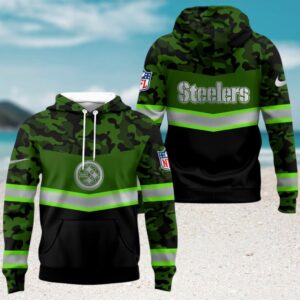 Official Pittsburgh Steelers NFL Camouflage High Visibility Pullover Hoodie Official Pittsburgh Steelers NFL Camouflage High Visibility Pullover Hoodie