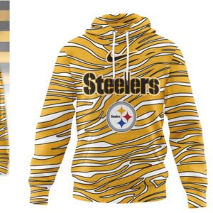 Officially Licensed NFL Pittsburgh Steelers Zebra Hoodie