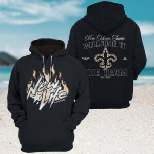 Officially Licensed New Orleans Saints Fleur de Lis Hoodie Officially Licensed New Orleans Saints Fleur de Lis Hoodie