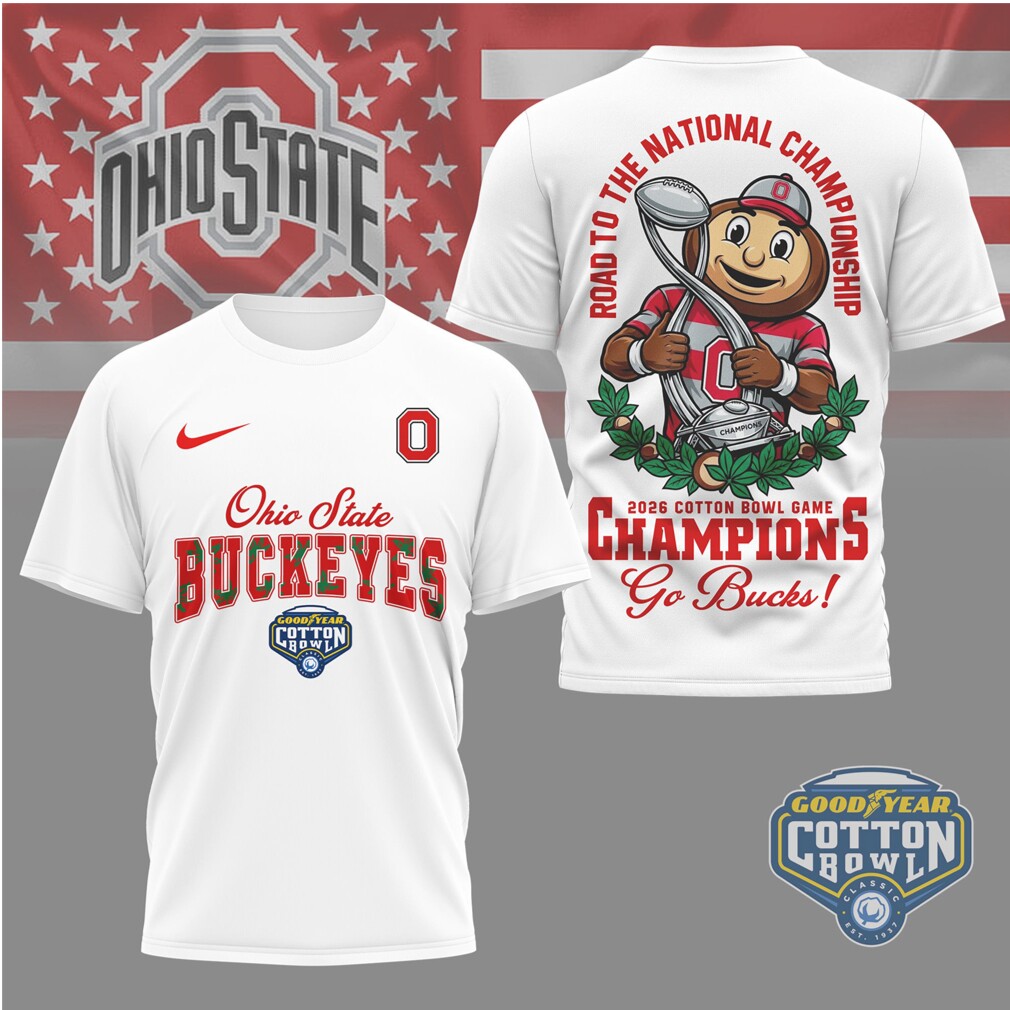 Ohio State Buckeyes Cotton Bowl Champions Road To The National Championship Shirt Ohio State Buckeyes Cotton Bowl Champions Road To The National Championship Shirt