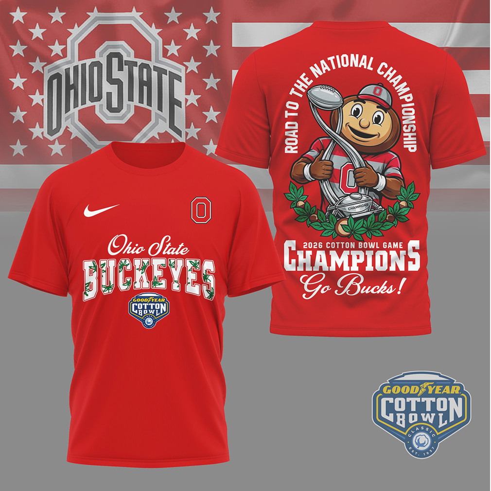 Ohio State Buckeyes Cotton Bowl Champions Road To The National Championship Shirt Ohio State Buckeyes Cotton Bowl Champions Road To The National Championship Shirt