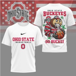 Ohio State Buckeyes Go Bucks Basketball Hungry Brutus Mascot Fan Shirt