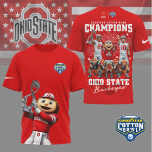 Ohio State Buckeyes Goodyear Cotton Bowl Champions T Shirt Vintage Game Day Fan Shirt