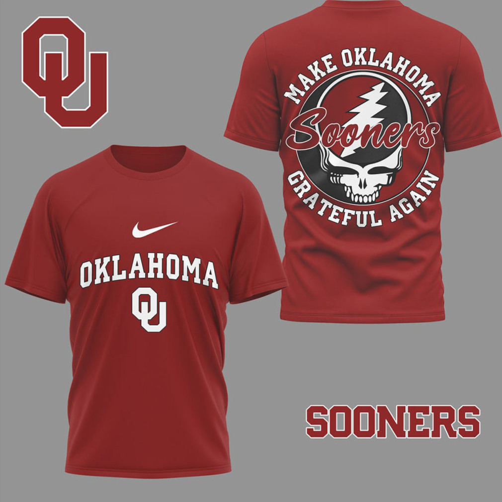 Oklahoma Sooners Official Grateful Game Day 3D Shirt Oklahoma Sooners Official Grateful Game Day 3D Shirt