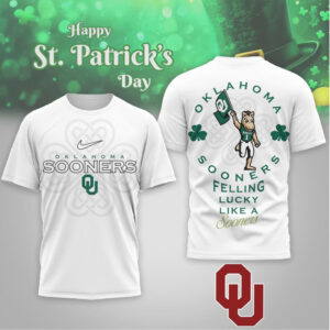 Oklahoma Sooners St. Patrick's Day Lucky Like A Sooner Mascot Fan Shirt