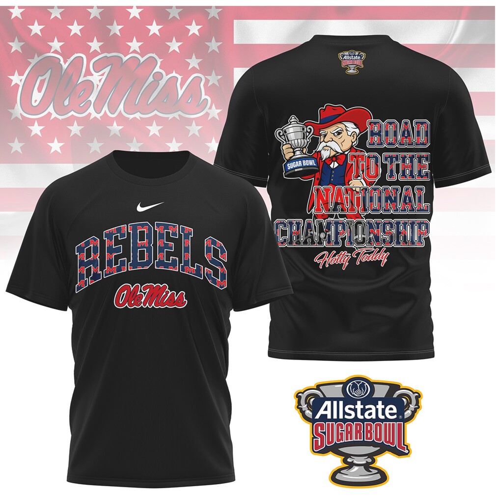 Ole Miss Rebels Sugar Bowl National Championship Road Trip Vintage Graphic T Shirt Ole Miss Rebels Sugar Bowl National Championship Road Trip Vintage Graphic T Shirt