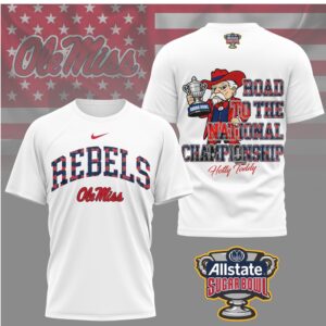 Ole Miss Rebels Sugar Bowl National Championship Road Trip Vintage Graphic T Shirt