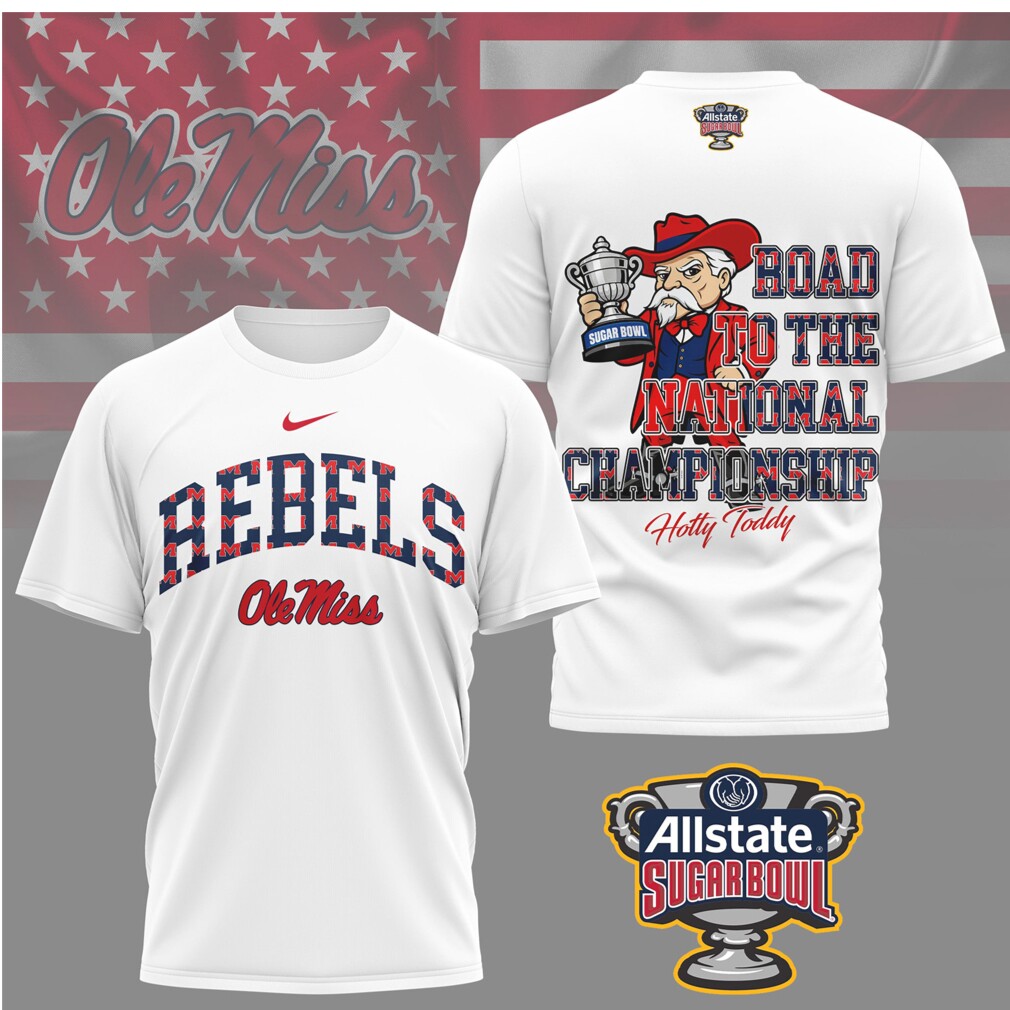 Ole Miss Rebels Sugar Bowl National Championship Road Trip Vintage Graphic T Shirt Ole Miss Rebels Sugar Bowl National Championship Road Trip Vintage Graphic T Shirt