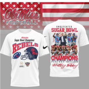 Ole Miss Rebels Undefeated Sugar Bowl Champions Perfect Season Hotty Toddy Shirt