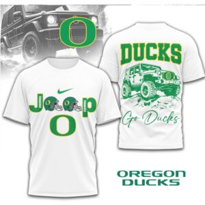 Oregon Ducks Jeep Retro 90s Style College Football Fan T Shirt