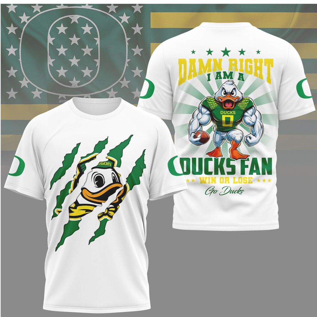 Oregon Ducks Official NCAA Go Ducks 3D Shirt Oregon Ducks Official NCAA Go Ducks 3D Shirt