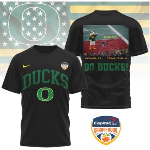 Oregon Ducks Orange Bowl Victory Score Graphic T Shirt Go Ducks Mascot Shirt Oregon Ducks Orange Bowl Victory Score Graphic T Shirt Go Ducks Mascot Shirt