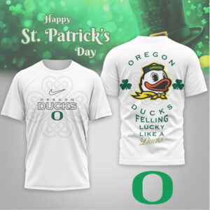 Oregon Ducks St. Patrick's Day Lucky Like A Duck Mascot Fan Shirt