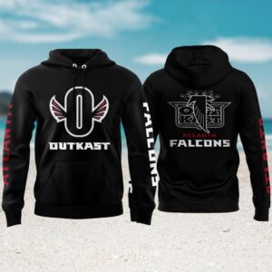 Outkast x Atlanta Falcons White Pullover Hoodie Outkast x Atlanta Falcons White Pullover Hoodie