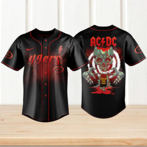 PWR Up Stadium Acdc Music Band 49ers Football collab Jersey PWR Up Stadium Acdc Music Band 49ers Football collab Jersey