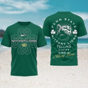 Penn State Nittany Lions St. Patrick’s Day Lucky Like A Lion Green tshirt Penn State Nittany Lions St. Patrick’s Day Lucky Like A Lion Green tshirt