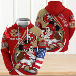 Personalized NFL San Francisco 49ers Mickey Mouse Hoodie