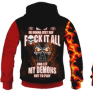 Personalized San Francisco 49ers Let My Demon Out To Play NFL Hoodie Personalized San Francisco 49ers Let My Demon Out To Play NFL Hoodie