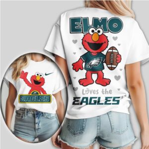 Philadelphia Eagles Football Official NFL Elmo Fan 3D Shirt