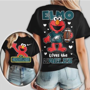 Philadelphia Eagles Football Official NFL Elmo Fan 3D Shirt