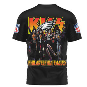 Philadelphia Eagles Game Day 2026 Official NFL Kiss Band 3D Shirt Philadelphia Eagles Game Day 2026 Official NFL Kiss Band 3D Shirt