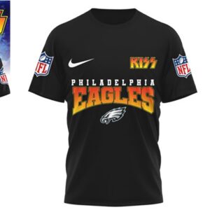 Philadelphia Eagles Game Day 2026 Official NFL Kiss Band 3D Shirt