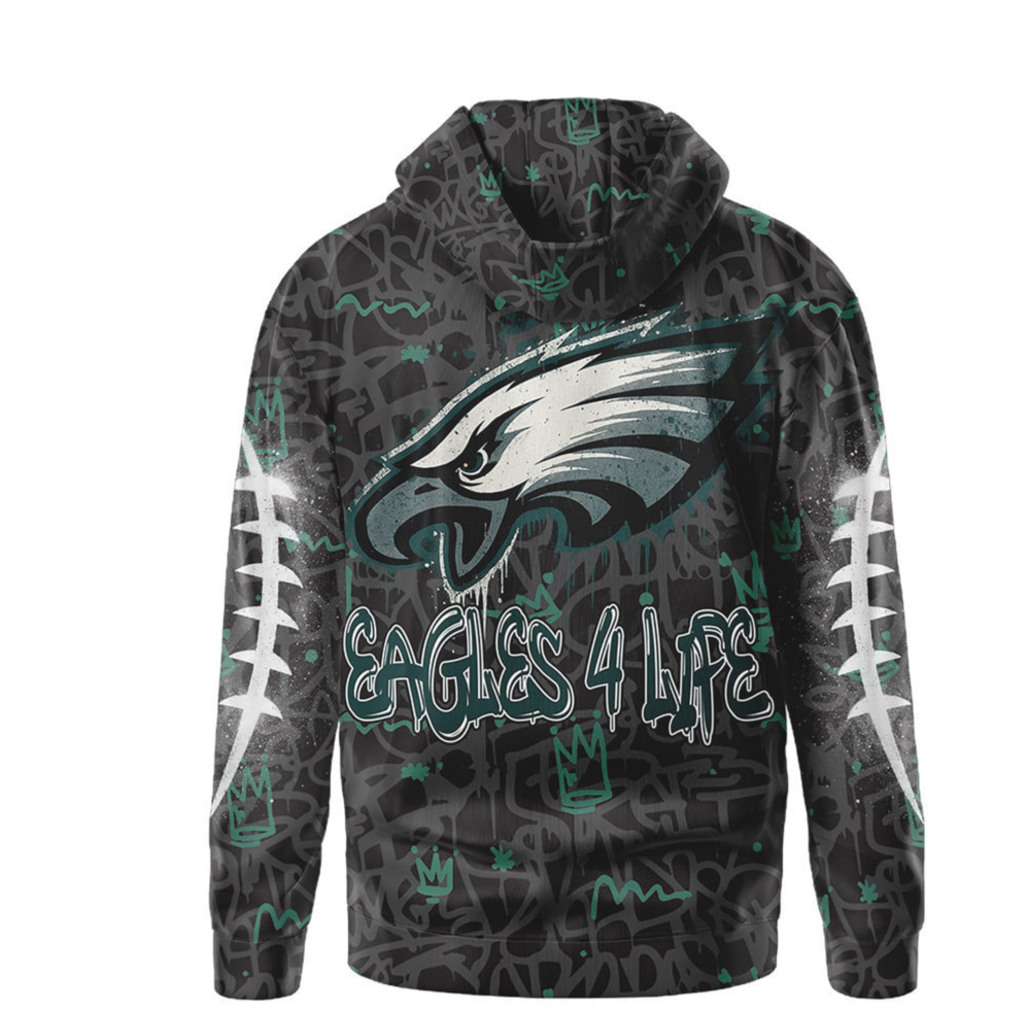 Philadelphia Eagles Midnight Green Graffiti Game Day NFL Shirt Philadelphia Eagles Midnight Green Graffiti Game Day NFL Shirt