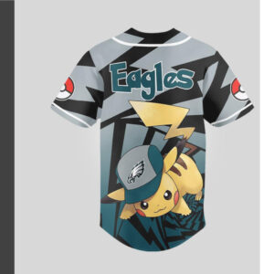 Philadelphia Eagles Official NFL Pikachu Jersey Shirt Philadelphia Eagles Official NFL Pikachu Jersey Shirt