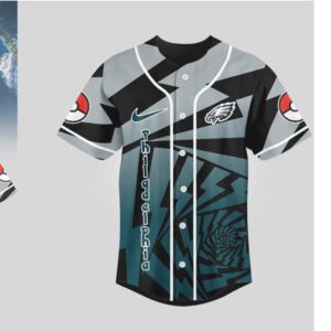 Philadelphia Eagles Official NFL Pikachu Jersey Shirt