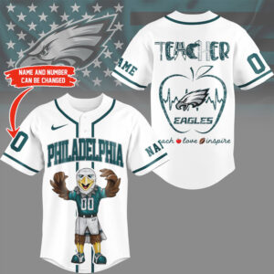 Philadelphia Eagles Official NFL Teacher Appreciation Month Jersey Shirt Philadelphia Eagles Official NFL Teacher Appreciation Month Jersey Shirt