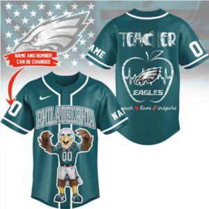 Philadelphia Eagles Official NFL Teacher Appreciation Month Jersey Shirt