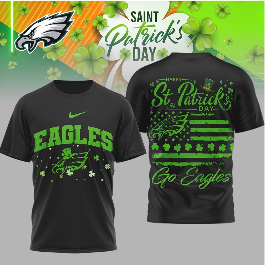 Philadelphia Eagles St. Patrick’s Day Shamrock T Shirt Philadelphia Eagles St. Patrick’s Day Shamrock T Shirt