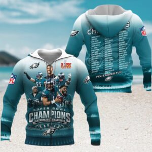 Philadelphia Eagles Super Bowl LIX Champions Victory Game Day NFL Football Hoodie Philadelphia Eagles Super Bowl LIX Champions Victory Game Day NFL Football Hoodie