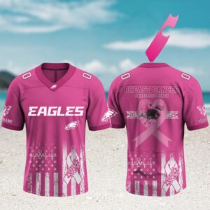 Philadelphia Eagles x Breast Cancer Awareness Month NFL Gameday Jersey Philadelphia Eagles x Breast Cancer Awareness Month NFL Gameday Jersey