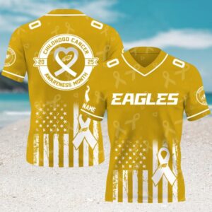 Philadelphia Eagles x Childhood Cancer Awareness Month NFL Gameday Jersey Philadelphia Eagles x Childhood Cancer Awareness Month NFL Gameday Jersey