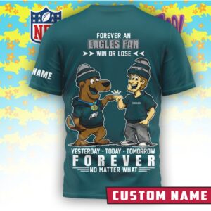 Philadelphia Eagles x Scooby Doo Official 3D Shirt