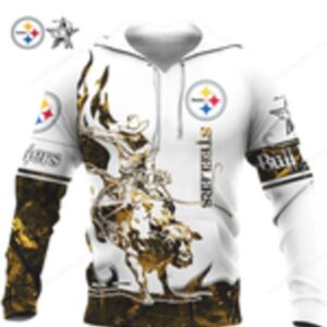 Pittsburgh Steelers Bull Riding NFL Hoodie