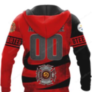 Pittsburgh Steelers Firefighter Blaze Line NFL Hoodie