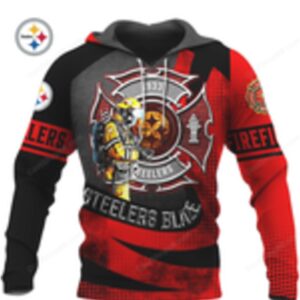 Pittsburgh Steelers Firefighter Blaze Line NFL Hoodie