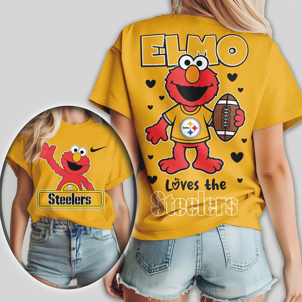 Pittsburgh Steelers Football Official NFL Elmo Fan 3D Shirt Pittsburgh Steelers Football Official NFL Elmo Fan 3D Shirt