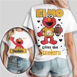 Pittsburgh Steelers Football Official NFL Elmo Fan 3D Shirt