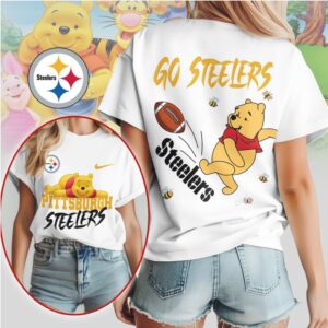 Pittsburgh Steelers Football Official NFL Winnie The Pooh Fan Shirt
