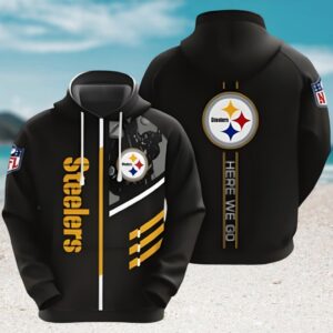 Pittsburgh Steelers Here We Go NFL Fan Hoodie Pittsburgh Steelers Here We Go NFL Fan Hoodie