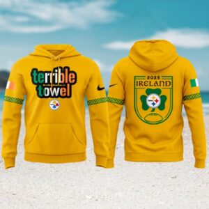 Pittsburgh Steelers Ireland Game Terrible Towel NFL Football Hoodie Pittsburgh Steelers Ireland Game Terrible Towel NFL Football Hoodie
