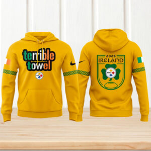 Pittsburgh Steelers Ireland Game Terrible Towel NFL Football Hoodie