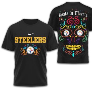 Pittsburgh Steelers Official NFL Day of the Dead 3D Shirt